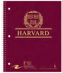 Roaring Spring burgundy Harvard spiral notebook