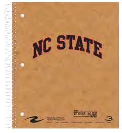 Roaring Spring kraft NC State spiral notebook