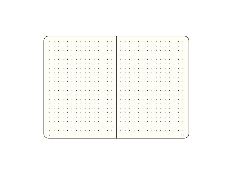 Dotted page sample from the LEUCHTTURM1917 catalog