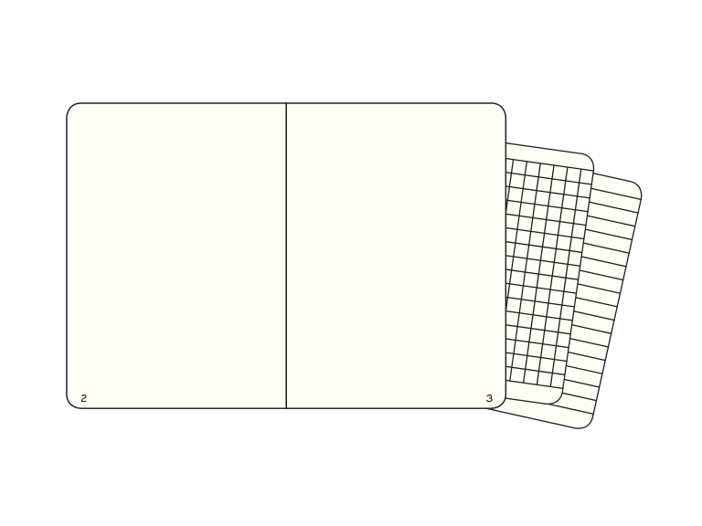 Plain page sample from the LEUCHTTURM1917 catalog