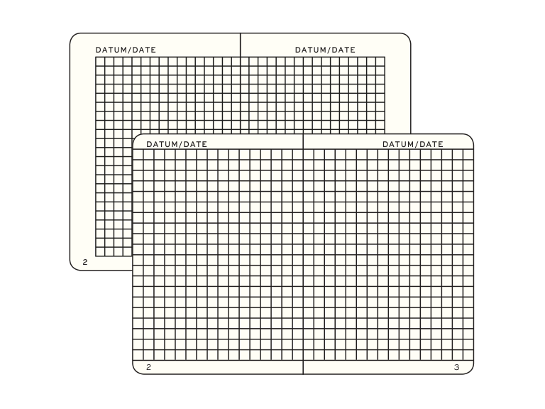 Squared page sample from the LEUCHTTURM1917 catalog